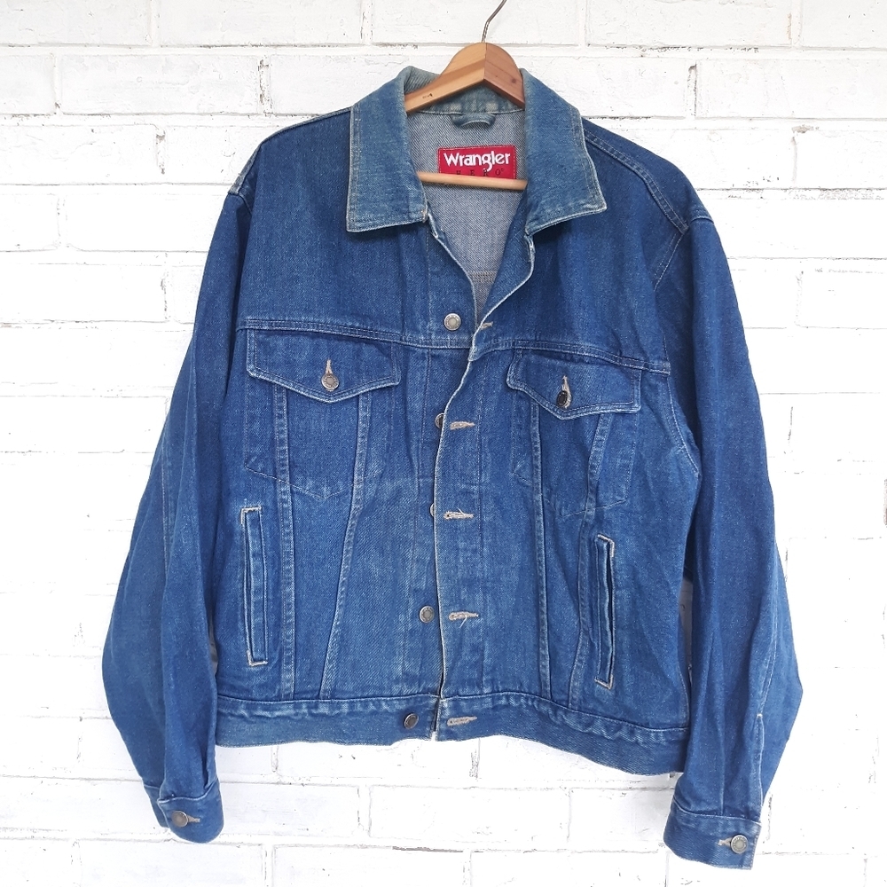 Vintage Wrangler Hero Denim Trucker Jacket